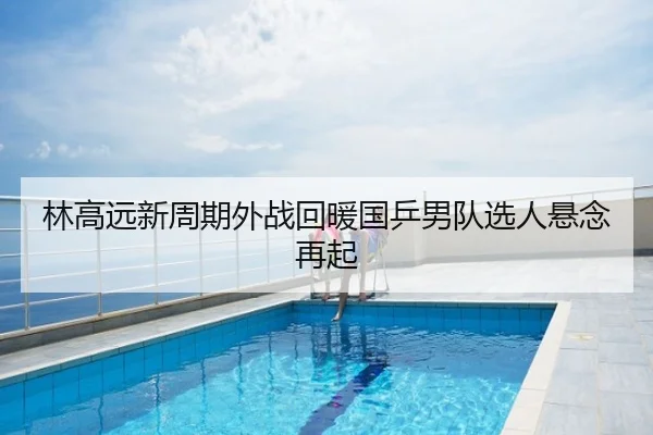 林高远新周期外战回暖国乒男队选人悬念再起
